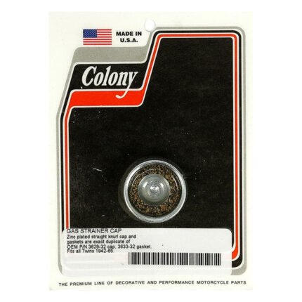 colony gas strainer cap for harley fits 1995 2003 xl fits 1993 1994 xl apart from petcock location