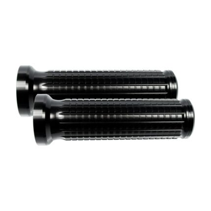 motogadget mo grip aluminum handlebar grip set black for harley fits universal