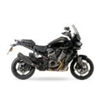 kesstech 2 1 explorer slip on muffler black for harley fits 2021 2022 pan america ra1250 2021 2022 pan america special ra1250s 2