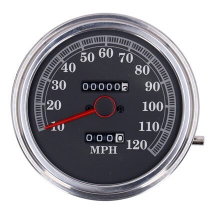 fl speedometer 85 up face black 21 mph for harley
