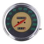 fl speedometer 48 61 face green 21 kmh for harley