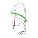 NC, 'Vintage' Reproduction Beaded Windshield. Clear Lower for Harley Fits: 1936-1947 Knucklehead; 1948 Panhead - Image 2