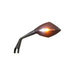 koso blade style mirror with turn signal position light for harley fits universal 2