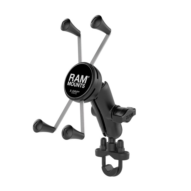 ram mounts x grip phone mount w u bolt base large phones for harley