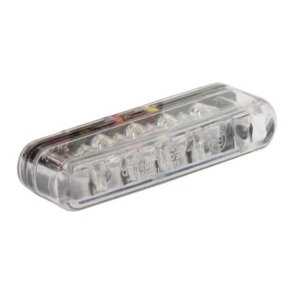 shorty led taillight horizontal use clear lens for harley