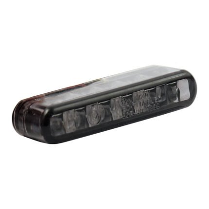 shorty led taillight horizontal use smoke lens for harley