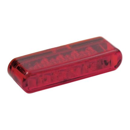 shorty led taillight horizontal use red lens for harley
