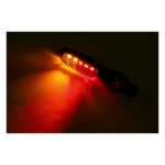 sonic x1 led taillight turn signal combo black for harley