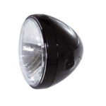 reno ii 7 h4 headlamp with halo ring black for harley
