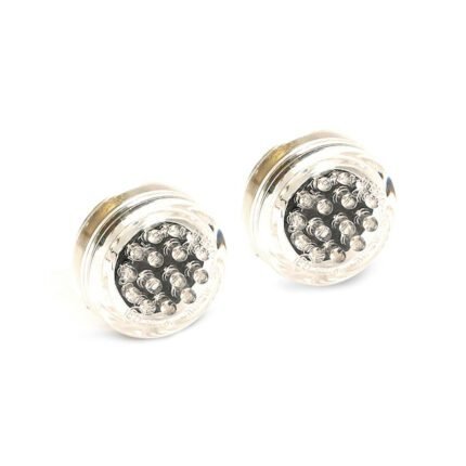 micro disc led turn signals black clear lens for harley
