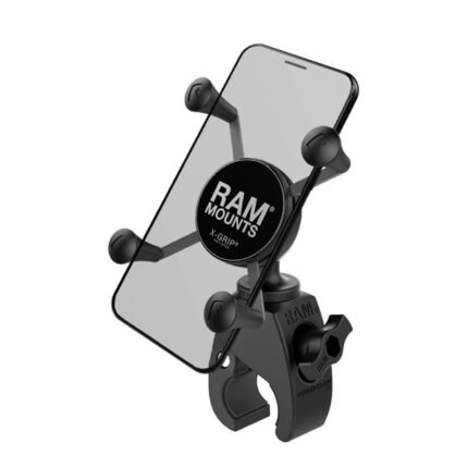 ram mounts low profile x grip with tough claw base small for harley