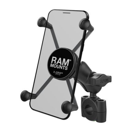 ram mounts x grip phone mount torque rail base large phone for harley fits for 3 4 22mm to 1 25 4mm handlebars