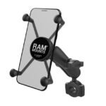 ram mounts x grip phone mount torque rail base large phone for harley fits for 3 4 22mm to 1 25 4mm handlebars 2