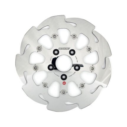 braking floating 9 spoke wave brake rotor 11 5 rear for harley fits upto ninety nine b t