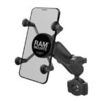 ram mounts x grip phone mount torque rail base small phone for harley fits for 3 4 22mm to 1 25 4mm handlebars