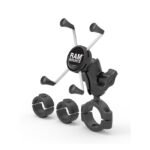 ram mounts x grip phone mount torque rail base large phone for harley fits for 1 125 28 5 mm to 1 5 38 1mm handlebars