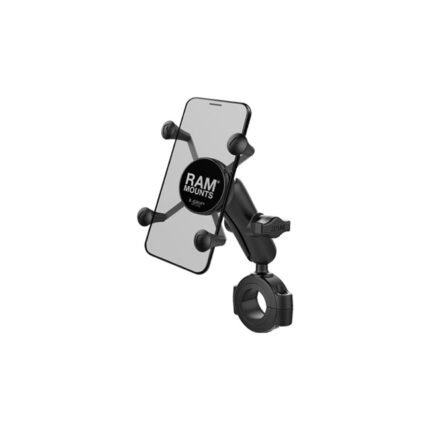 ram mounts x grip phone mount torque rail base small phone for harley fits for 1 125 28 5 mm to 1 5 38 1mm handlebars 2