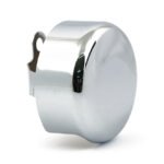 horn cover smooth round chrome for harley fits 1993 2023 h d with side mounted horns