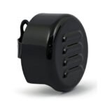 c round horn cover louvered for harley fits 1993 2023 h d with side mounted horn