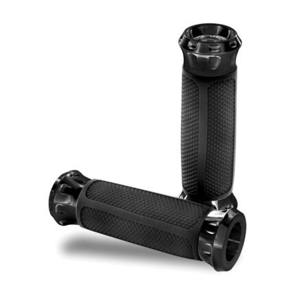 pm overdrive grips black for harley fits 2008 2023 h d with e throttle excl 2023 flhxse 2018 2023 fltrxse pan america ra sportster rh