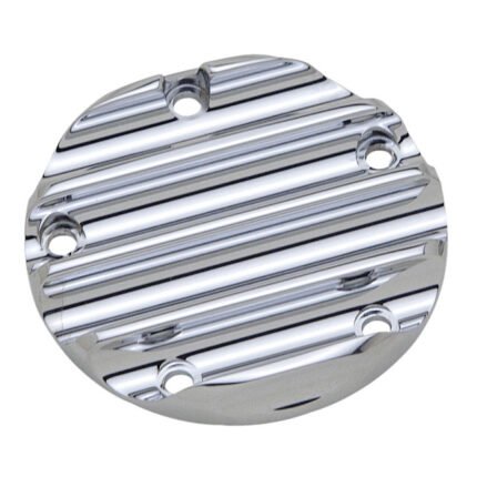 covingtons point cover finned chrome for harley fits 1999 2017 twin cam