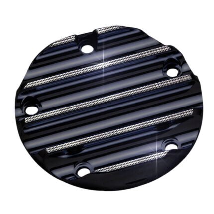 covingtons point cover finned black diamond edge for harley fits 1999 2017 twin cam