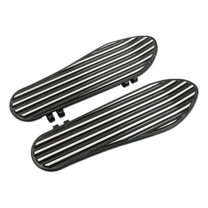 covingtons adjustable finned floorboards black cc for harley fits 1986 2017 flsoftail 2012 2016 dyna fld switchback 1983 2023 touring 2009 2023 trikes