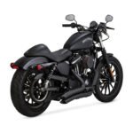 vance hines 2 1 2 big radius 2 2 exhaust black for harley fits 2006 2017 dyna excluding 2012 2016 fld switchback