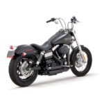 vance hines shortshots staggered exhaust black for harley fits 2012 to 2017 dyna models will not fit 2012 to 2017 dyna switchback