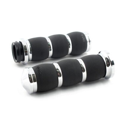 avon air cushioned grips chrome for harley fits 2008 2023 h d with e throttle excl 2023 flhxse 2018 2021 fltrxse ra pan america rh sportster