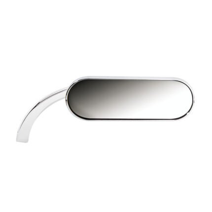 ness mini oval chrome mirror for harley fits use p n 544044 for yamaha