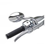 ness die cast chrome cateye mirror for harley fits use p n 544044 for yamaha