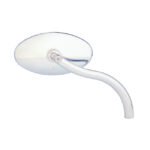 ness die cast chrome cateye mirror for harley fits use p n 544044 for yamaha