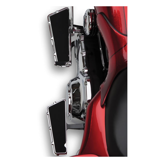 arlen ness fusion beveled rider floorboards chrome for harley fits 1986 2017fl softail 2012 2016dyna fld switchback 1983 2023 touring trikes