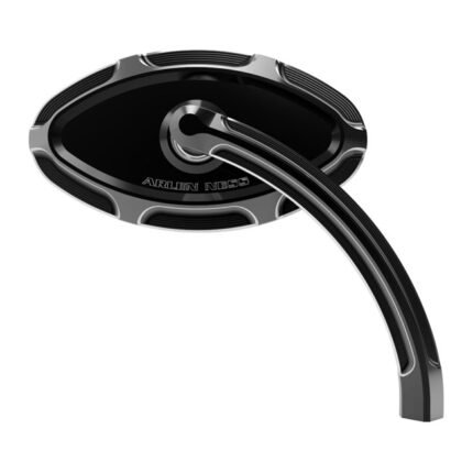 ness beveled cats eye mirror black for harley