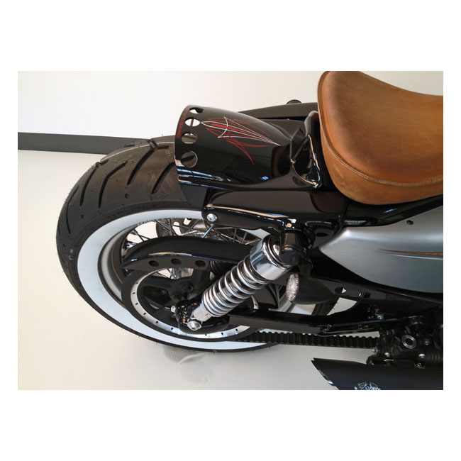 cult werk xl short bobber rear fender matte black for harley fits 2004 2022 xl sportster