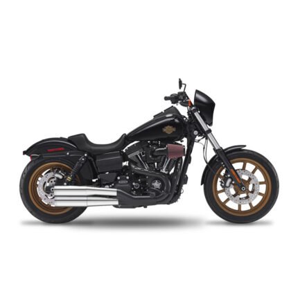 kesstech 2in2 3 flush slip ons esm3 chrome for harley fits dyna 2016 2017 low rider s tc110 9