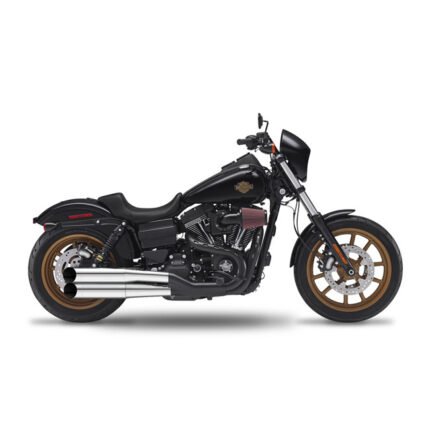 kesstech 2in2 3 flush slip ons esm3 chrome for harley fits dyna 2016 2017 low rider s tc110 8