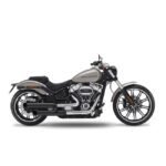 kesstech 2in2 fusion long slip ons ese black matt for harley fits softail 2018 2020 breakout 114 s me114 2018 2020 fat boy 114 s me114 10