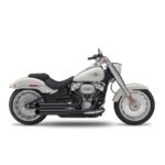 kesstech 2in2 fusion long shotgun low exhaust ese black ma for harley fits softail 2018 2019 breakout me107 2018 2020 fat boy me107