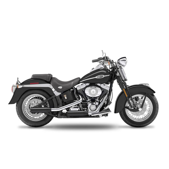 kesstech 2in2 3 low slip ons esm2 black matt for harley fits softail pre 1999 standard evolution pre 1999 springer evolution pre 1999 custom evolution pre 1999 night train evolution pre 1999 7