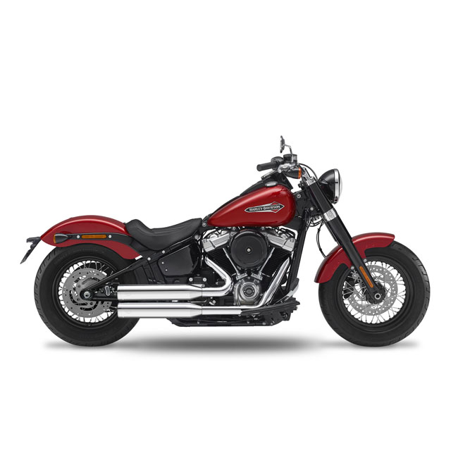 kesstech 2in2 fusion long shotgun low exhaust ese chrome for harley fits softail twenty twenty one slim me107 twenty twenty one heritage classic me107