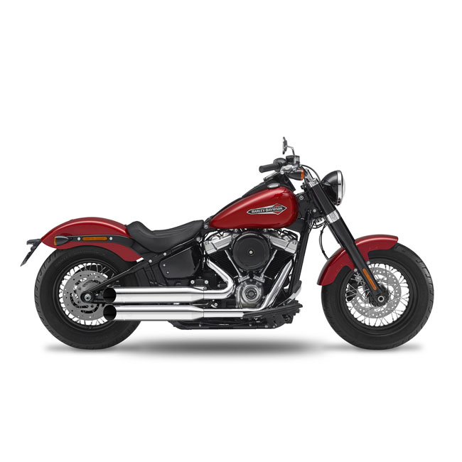 kesstech 2in2 fusion long shotgun low exhaust ese chrome for harley fits softail twenty twenty one slim me107 twenty twenty one heritage classic me107 2