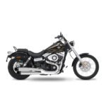 kesstech 2in2 3 staggered slip ons esm3 chrome for harley fits dyna 2010 2012 fat bob tc96 2010 2012 wide glide tc96 2013 2016 wide glide tc103 2013 2016 fat bob tc103