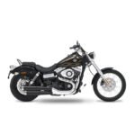 kesstech 2in2 3 staggered slip ons esm3 black matt for harley fits dyna 2010 2012 fat bob tc96 2010 2012 wide glide tc96 2013 2016 wide glide tc103 2013 2016 fat bob tc103 3