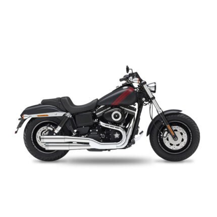 kesstech 2in2 3 staggered slip ons esm2 chrome for harley fits dyna 2009 2010 cvo fat bob tc110 8
