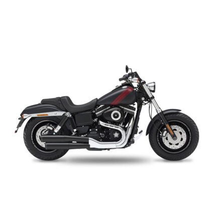kesstech 2in2 3 staggered slip ons esm2 black matt for harley fits dyna 2009 2010 cvo fat bob tc110 7
