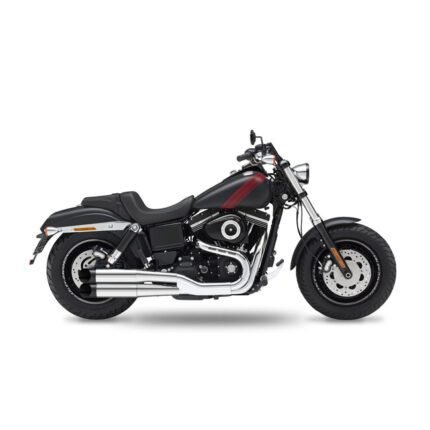 kesstech 2in2 3 flush slip ons esm2 chrome for harley fits dyna 2009 2010 cvo fat bob tc110