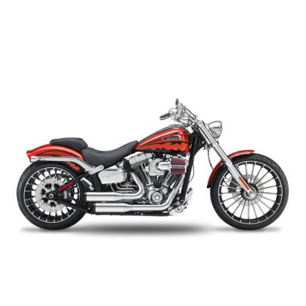 kesstech 2in2 3 shotgun low staggered exhaust esm3 chrome for harley fits softail 2016 2017 cvo pro street breakout tc110 2013 2014 cvo breakout tc110 6