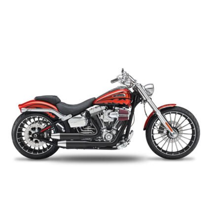 kesstech 2in2 3 shotgun low staggered exhaust esm3 black for harley fits softail 2016 2017 cvo pro street breakout tc110 2013 2014 cvo breakout tc110 6